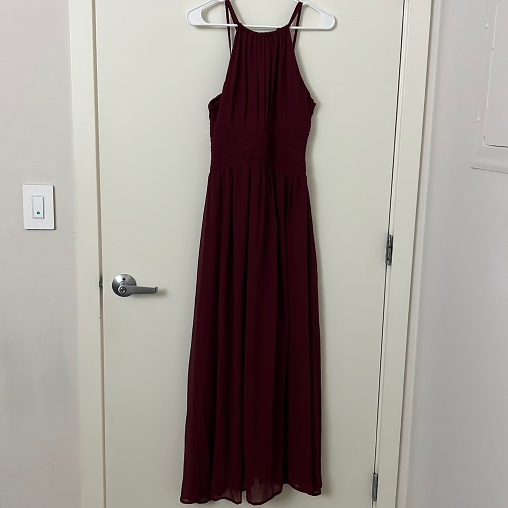 Beautiful burgundy maxi dress